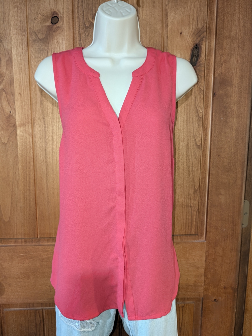 Apt. 9 Hot Pink Sleeveless V-Neck Tank